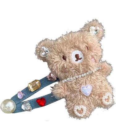 hgnxa Sweet Hair Clip Cartoon/Bear Shape Snap Hairpin Plush Hair Clip for Ponytail Bangs Hairpins for Teens Children Rabbit - Buy Online on GoSupps.com