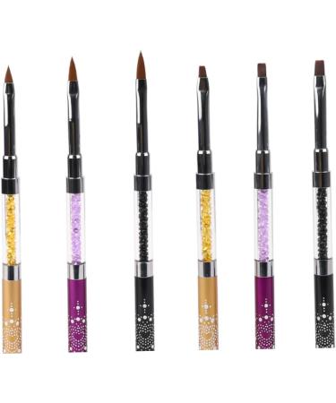 Beavorty nail dotting tool nail salon kit nail art liner Nail Art Pen nail brush Nail Builder Brush nail art tool kit Nail Drawing Kit gel nail kits manicure kit purple Manicure tools Flat medium Purple - Buy Online on GoSupps.com