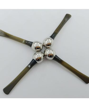 Mobestech Eye Massage Device - 4 Piece Metal & Plastic Eye Cream Roller Set | Skincare Tools for Women | Eye Massager & Spatula - 5.7x1.2cm | Available in Multiple Colors - Buy Online on GoSupps.com