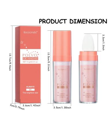 3PCS Highlighter Powder Stick Set for Face & Body Glitter Shimmer - Brightens & Contours, Smooth Sparkle Patting Powder - Buy Online on GoSupps.com
