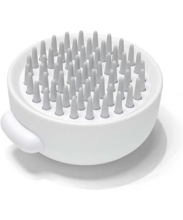 Aumuca Silicone Cat Massage Brush | Grooming Tool for Short Haired Cats | Releases Loose Fur | White - Buy Online on GoSupps.com