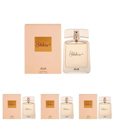 RASASI Shuhrah Eau De Parfum Spray for Women 3.0 Ounce (Pack of 4) 3 Fl Oz (Pack of 4)