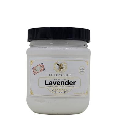 Lu Lu's Suds Hand Made All Natural Body Butter (8 oz Lavender)