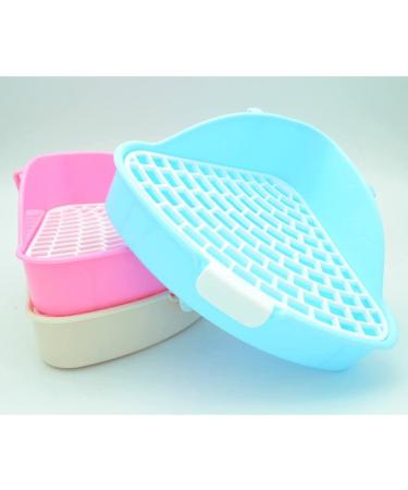 Triangle Potty Trainer Corner Litter Box for Small Pets - Rubyhome Blue - Buy Online on GoSupps.com