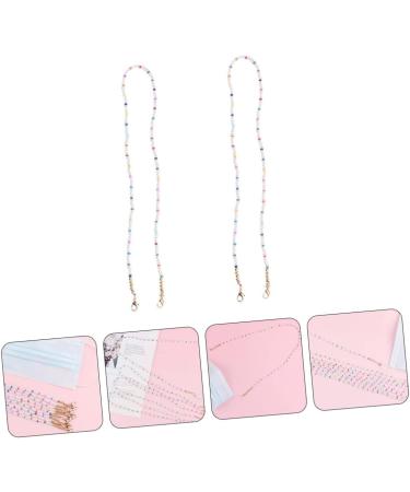 Frcolor 6pc Pearl Necklace Lanyard Chain for Glasses & Masks - Sturdy Slipproof and Stylish Accessory - Buy Online on GoSupps.com