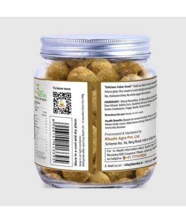 Dawn Lee Panjiri Ladoo - Indian Sweets- Homemade - Gluten Free No Preservatives- Refinded Sugar-Free Made with A2 Billona Ghee- Coriander Seed Powder- Desi Khand- Panjirri Laddu Healthy- 200GM - Buy Online on GoSupps.com