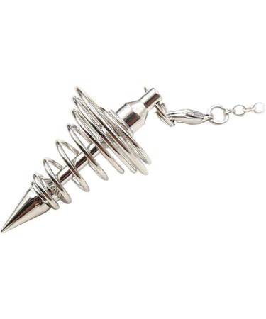 Kufoo White Metal Spiritual Pendulum - Rustproof Portable Healing Chain for Divination | Durable & Exquisite Design - Buy Online on GoSupps.com