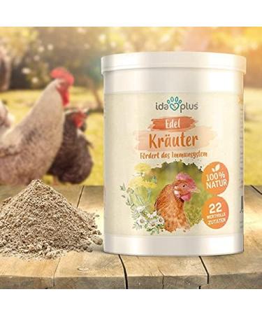 Ida Plus Herb Mixture for Chickens - 19 Natural Herbs for Digestion & Health - 500g Balanced Poultry Food - Buy Online on GoSupps.com