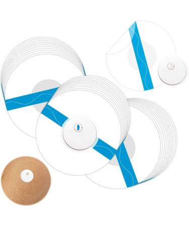 55 pieces of waterproof freestyle libre 3 plasters sports plaster for freestyle libre 3 sensor self -adhesive 14 days adhesive fabric fixing tape without glue in the middle breathable (55 pieces blue) 55 pieces blue