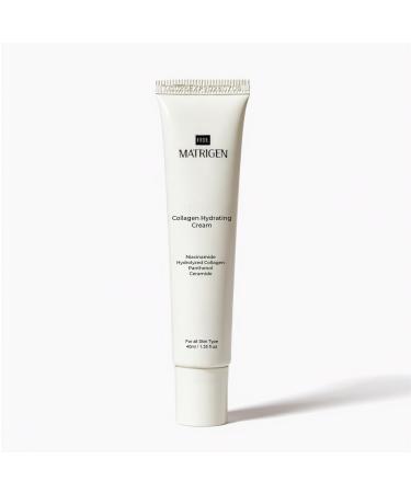 FEEL MATRIGEN Collagen Hydrating Cream with Niacinamide Hydrolyzed Collagen Panthenol & Ceramide Deep Moisture Skin Barrier Support Firmness & Radiance 1.35 fl. oz