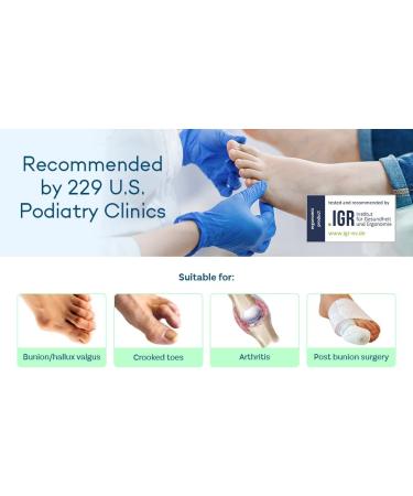 CARETRAS Bunion Corrector Set for Women & Men - Orthopedic Splint for Hallux Valgus, Hammer Toe & Bunion Relief - Day & Night Support (2pc) - Buy Online on GoSupps.com