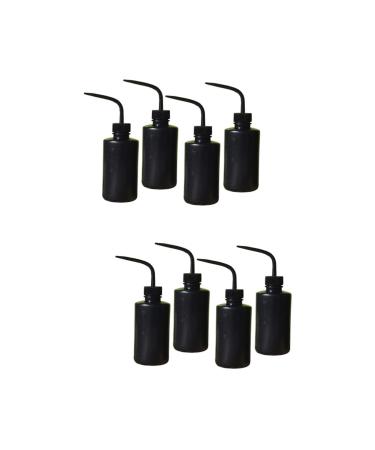 MAGICLULU 8 Pcs Elbow Cleaning Bottle Squeeze Bottles Eyelash Mascara Ketchup Bottle Hamster Plastic Flusher 17.5x6.2cmx2pcs Blackx2pcs