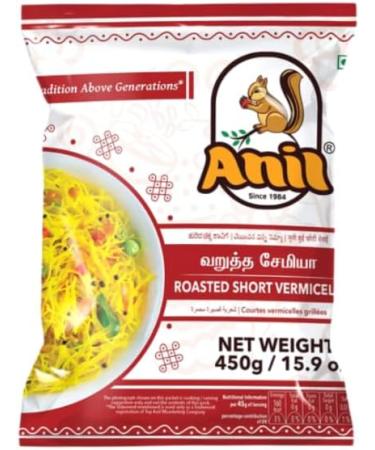 Anil Roasted Vermicelli 450G Roasted Vermicelli Noodles Vermicelli -Semiya Indian (Pack of2) - Buy Online on GoSupps.com