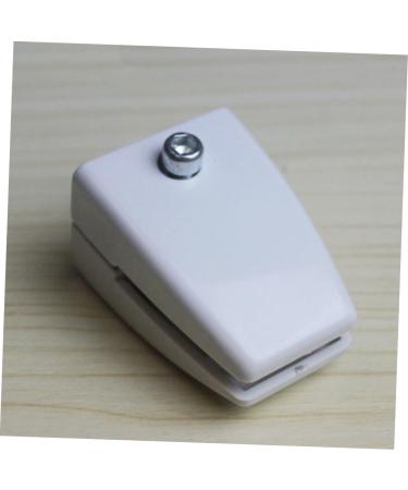 NUOBESTY 2pcs Screen Clips with Screws Desk Partition Clamp Glass Partition Clamp Cut Off Simple Glass Clip White medium - Buy Online on GoSupps.com
