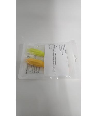CLdy Baby Biting Toys - BPA-Free Silicone Teething Rings & Toothbrushes for Babies 3+ Months - Stimulate & Massage Gums (Yellow-Green 2 Pieces) - Buy Online on GoSupps.com