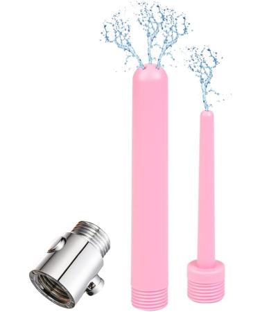 SMGKB Shower Enema Nozzle Set - 2-Part with Controllable Valve for Men & Women | Black Enema Accessories for Anal Hygiene - Buy Online on GoSupps.com