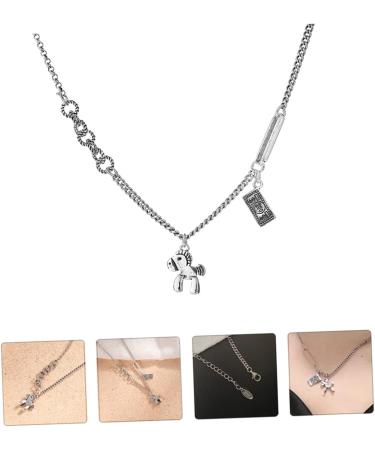 Abaodam 1pc Women's Pony Necklace Mama Necklaces for Women Alloy Neck Pendant Pony Pendant Neck Chain Foal - Buy Online on GoSupps.com