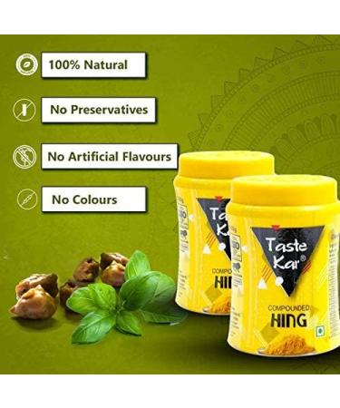 Tastekar Gluten Free Hing Compounded Asafoetida Heeng Powder 50gm - Premium Quality - Buy Online on GoSupps.com