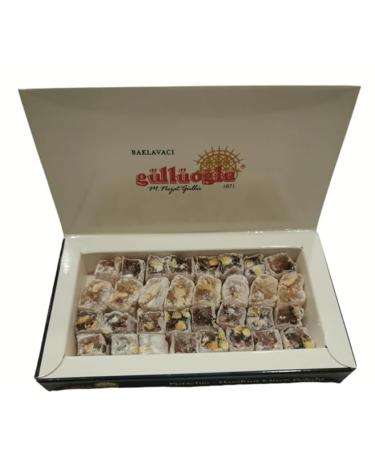 Gulluoglu (Pistachio-Hazelnut) Turkish Delight 250 gr (Pack of 1) daily fresh shipment from Istanbul/Turkey