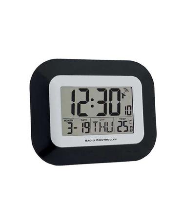 NRS Healthcare Large Radio Controlled LCD Calendar Clock
