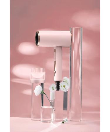 Hair Dryer with Diffusion Brush Comb Accessory 1800W Powerful Output for Women's Thick Hair Pink - Buy Online on GoSupps.com