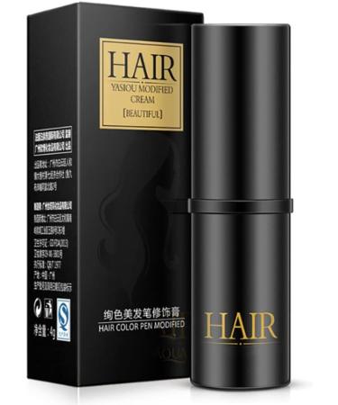 thinning hair 1PC Temporary Hair Color Modified Cream Color Repair Stick Hair Line Concealer Portable Hair Dye Kit Root Cover Up For Modify Your Hair Color(Black) - Buy Online on GoSupps.com