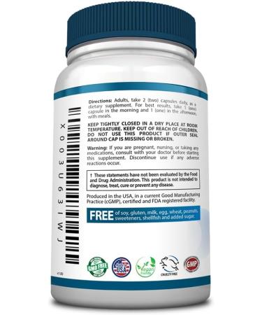 MigraClear - All Natural Migraine Support with Magnesium Ginkgo Biloba & Ginger - 180 Capsules for 3 Month Relief - Buy Online on GoSupps.com