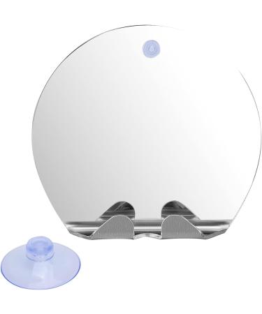 ZJchao Anti Fog Shower Mirror  Fogless Round Shape Bathroom Shaving Mirror Fog Free Wall Hanging Mirrors with Suction Frameless Bathroom Shaving Mirror for Men and Women Home Traveling - Buy Online on GoSupps.com