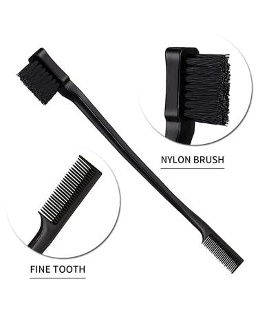 8 Piece Teasing Hair Brush Set with Comb and Clips - Ideal for Styling and Slicking Hair (Black) - Buy Online on GoSupps.com