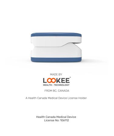 LOOKEE LK50D1A Deluxe Pulse Oximeter - Accurate Finger SpO2 Blood Oxygen Monitor with OLED Display Plethysmograph & Pulse Graph | Auto Rotate | FSA/HSA Eligible | Ships Internationally - Buy Online on GoSupps.com
