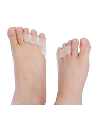 Toe protection for men and women silicone cover for small toes.Silicone cover for small toes with three holes.Silicone spacers for small toes