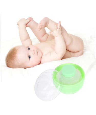 FOMIYES 6 Pcs Powder Puff Travel Set - Baby Powder, Lotion, Makeup - Green Sponge Container | Empty Box for Makeup & Baby Products - Buy Online on GoSupps.com