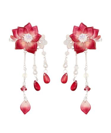 1 Pair Chinese Hair Clip Tassel Hair Clips Hair Barrettes Cute Hair Pins Hanfu Hair Accessories For Girls Teens Kids Toddlers