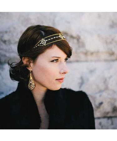 Runmi Pearl Hairpiece - Gold Headband Wedding Hair Accessories for Women & Girls | International Shipping - Buy Online on GoSupps.com