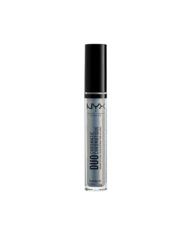 NYX PROFESSIONAL MAKEUP Duo Chromatic Lip Gloss - Day Club  Light Blue Base With Pink/Lavender Duo Chromatic Pearl
