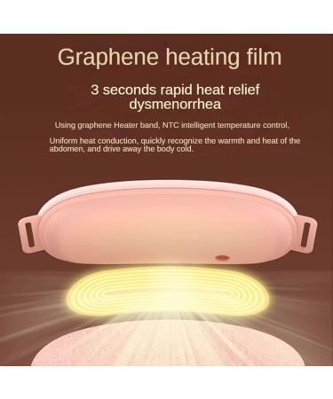 Dariokki Heating Belt for Pain Relief | Uterus Warmth & Menstrual Comfort | Women's Heated Massage Belt - White - Buy Online on GoSupps.com