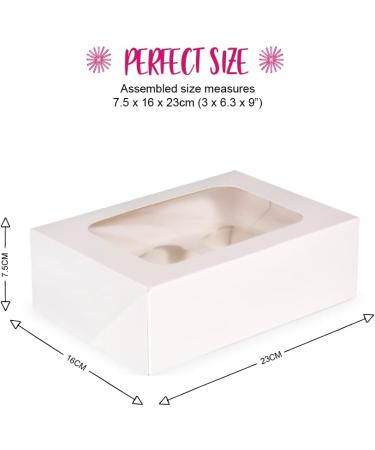 Anniversary House Rainbow Cupcake Decoration Kit 75 Cupcake Cases and 12 Toppers Cupcake Box 6 Hole with Window Rainbow Cake Toppers Pastel Rainbow Party Decorations AMZ013 - Buy Online on GoSupps.com