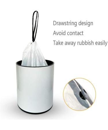 20 Bags Bin Liners 9L 12L Bin Bags with Drawstring Tall Trash Bags Portable Classification Bags White 8 roll - Buy Online on GoSupps.com
