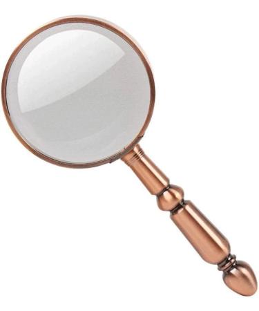 Professional high Magnification Full Metal Frame Handle Optical Lens Handheld Non-Light 20 Times Old Reading Newspaper Full of Stars