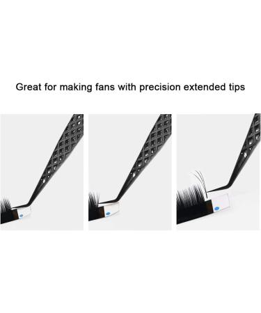 Professional Eyelash Extension Tweezers | High Precision Stainless Steel Volume Tweezers (JM3-1 Black) for Perfect Application - Buy Online on GoSupps.com