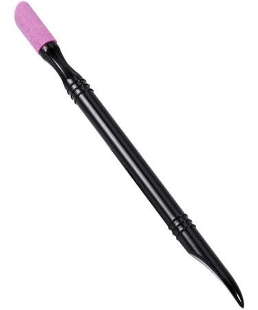 Nail Art Cuticle Remover Scrub Polish Quartz Pusher Pen Manicure Repair Tool for Beautiful Nails - Buy Online on GoSupps.com