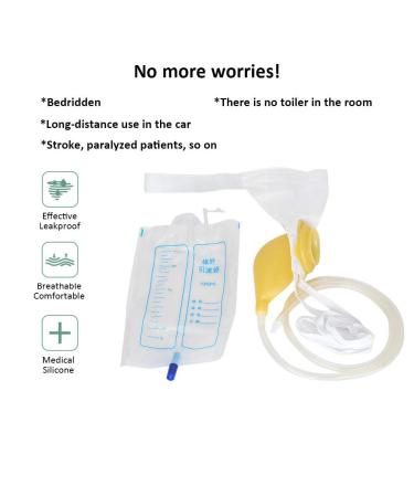 Portable Urine Collector & Incontinence Bag for Men - Wearable Urinal Pee Holder for Travel & Comfort - Buy Online on GoSupps.com