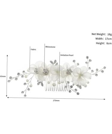 Mikinona Flower Side Hair Comb Girls Hair Accessory Rhinestone Headpiece Hair Jewels for Women Rhinestone Hair Comb Wedding Hair Comb Rhinestones Wedding Dress Bride Hair Piece - Buy Online on GoSupps.com