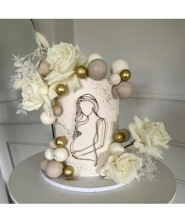 Acrylic Pregnant Lady Baby Shower Cake Topper Baby Shower Ideas Decorations Line Art Pregnancy Baby Cake Charm Gender Reveal Cake Decoration Pregnancy Announcement/Wecome Baby Party Supplies01 - Buy Online on GoSupps.com