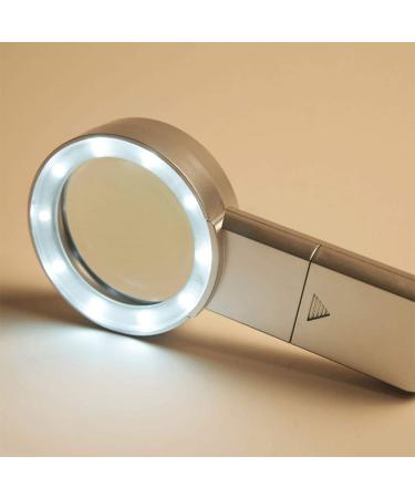 Magnifying Glass 20 Times Old Children's Reading HD Identification High-Power Optical Glass Hand-held Magnifier with Lamp Made in China - Buy Online on GoSupps.com