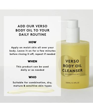 Verso Skin Care Body Oil Cleanser | Hydrating & Exfoliating for All Skin Types | Easy Body Care (10.1 fl oz) - Shop Now - Buy Online on GoSupps.com