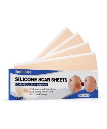 4Pcs Universal Scar Repair Sticker | Soft Skin Patch | Lighten Pigmentation | Long Lasting | Surgical Scar Repair Patch - Color S - Buy Online on GoSupps.com