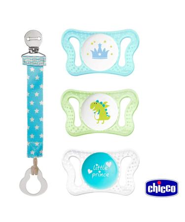 Chicco Micro Pacifier 3-Pack for Premature & Newborn Babies | Lightweight with Mini Teat Box & Strap | International Shipping - Buy Online on GoSupps.com
