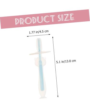 Frcolor 4-Piece Baby Toothbrush Set | Soft Hair Newborn Mund Cleaner | Silicone Travel Toothbrush & Gel Detergent | Ideal for Infants & Toddlers - Buy Online on GoSupps.com