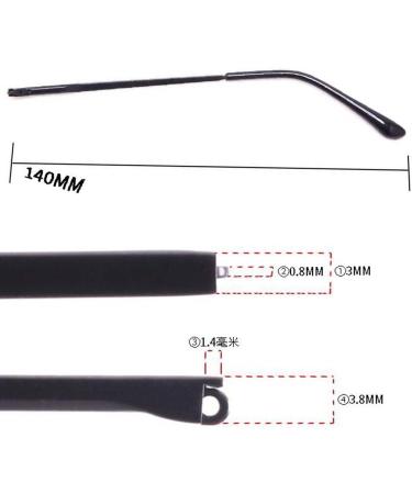 RiJpex Gold Eyeglass Leg & Ear Hook Holder - Vintage Metal Replacement Temples 1 Pair for Eyeglass Repair - Buy Online on GoSupps.com